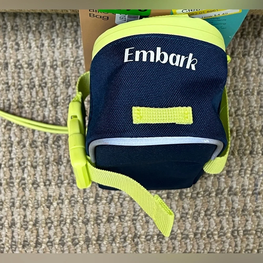 Rear Saddle Bike Bag Navy Blue - Embark Bicycle Riding Storage phone keys holder